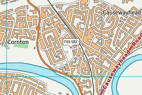 FK9 5BX map - OS VectorMap District (Ordnance Survey)