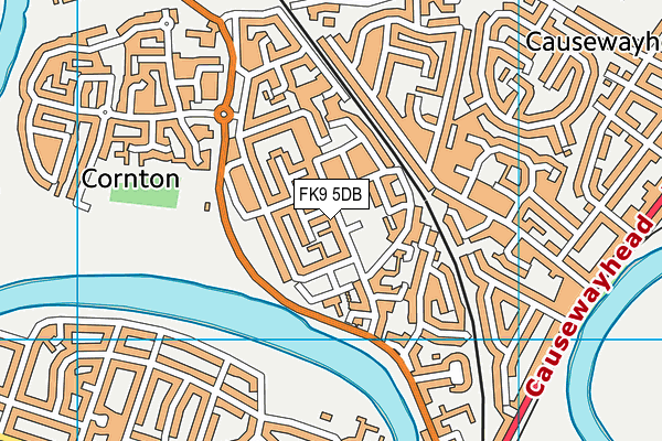 FK9 5DB map - OS VectorMap District (Ordnance Survey)