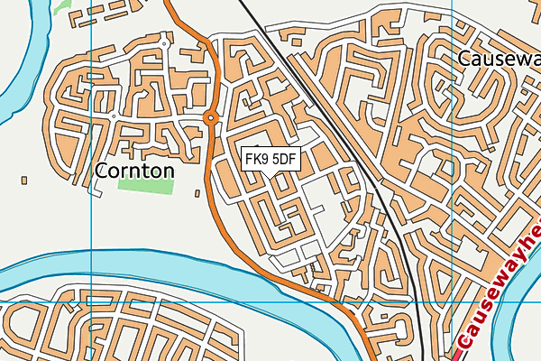 FK9 5DF map - OS VectorMap District (Ordnance Survey)