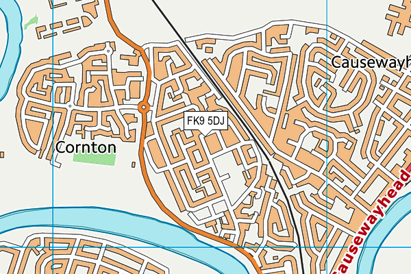 FK9 5DJ map - OS VectorMap District (Ordnance Survey)