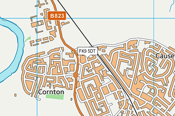 FK9 5DT map - OS VectorMap District (Ordnance Survey)