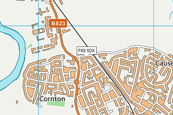 FK9 5DX map - OS VectorMap District (Ordnance Survey)
