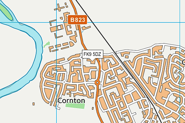FK9 5DZ map - OS VectorMap District (Ordnance Survey)
