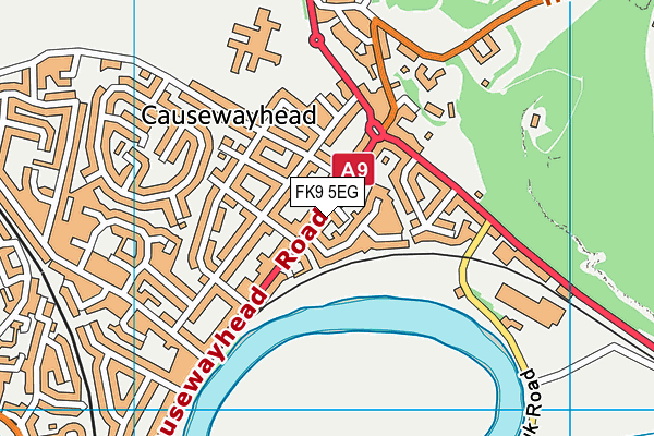 FK9 5EG map - OS VectorMap District (Ordnance Survey)