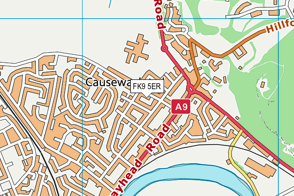 FK9 5ER map - OS VectorMap District (Ordnance Survey)