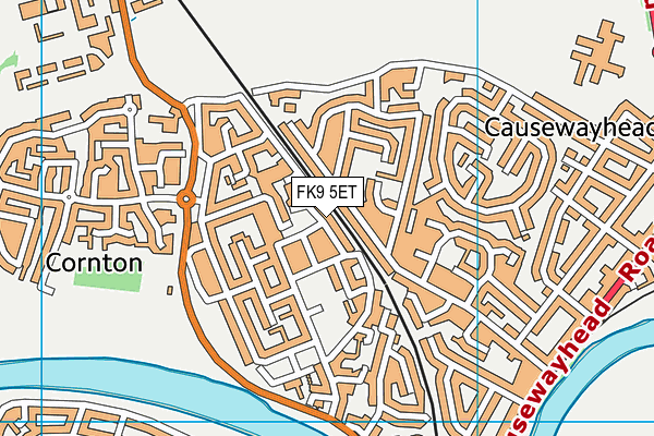FK9 5ET map - OS VectorMap District (Ordnance Survey)