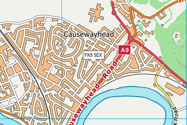 FK9 5EX map - OS VectorMap District (Ordnance Survey)