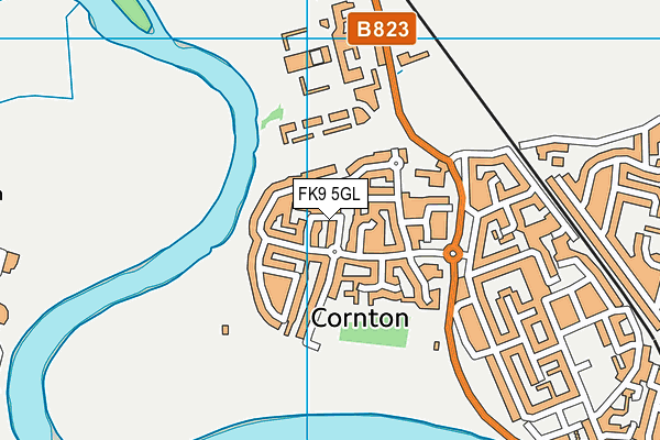 FK9 5GL map - OS VectorMap District (Ordnance Survey)