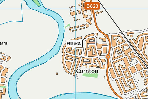 FK9 5GN map - OS VectorMap District (Ordnance Survey)