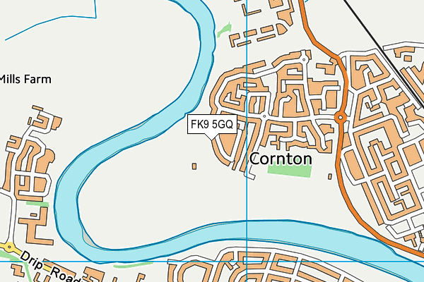 FK9 5GQ map - OS VectorMap District (Ordnance Survey)