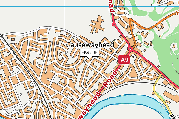 FK9 5JE map - OS VectorMap District (Ordnance Survey)