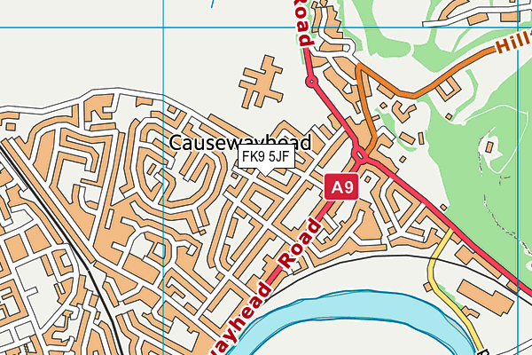 FK9 5JF map - OS VectorMap District (Ordnance Survey)