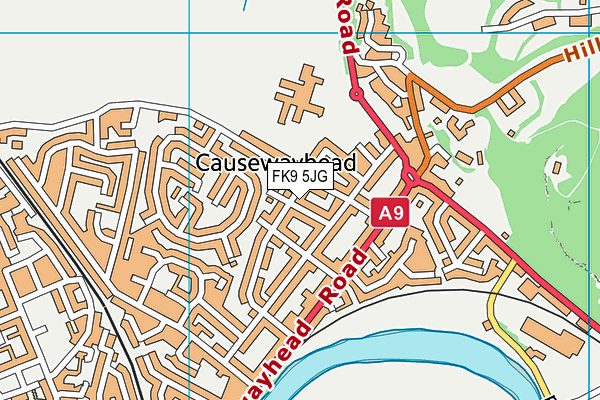 FK9 5JG map - OS VectorMap District (Ordnance Survey)