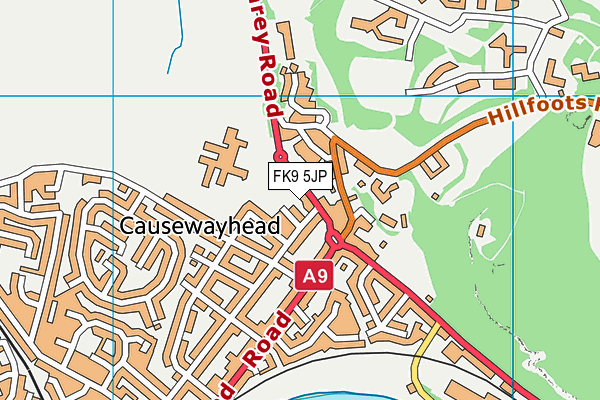 FK9 5JP map - OS VectorMap District (Ordnance Survey)
