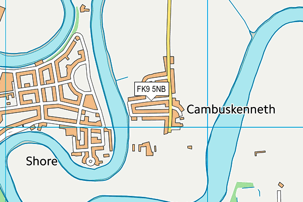 FK9 5NB map - OS VectorMap District (Ordnance Survey)