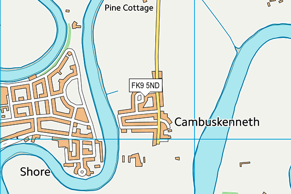 FK9 5ND map - OS VectorMap District (Ordnance Survey)