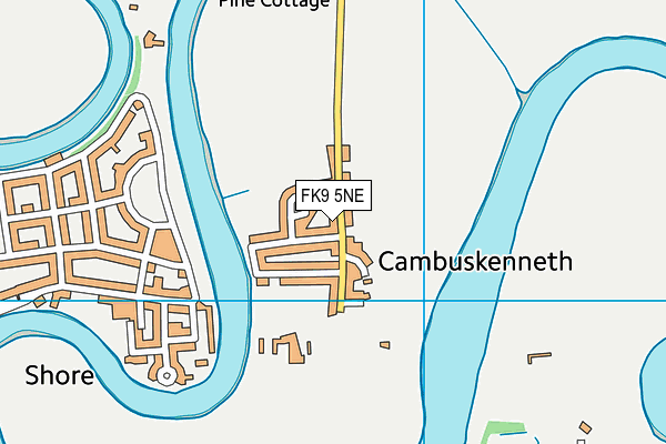 FK9 5NE map - OS VectorMap District (Ordnance Survey)