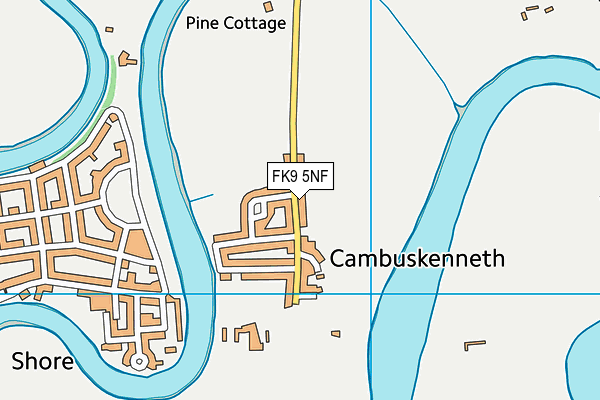 FK9 5NF map - OS VectorMap District (Ordnance Survey)