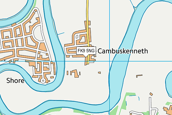 FK9 5NG map - OS VectorMap District (Ordnance Survey)