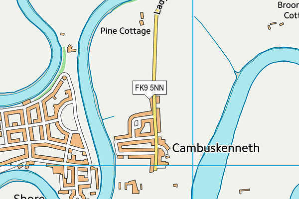 FK9 5NN map - OS VectorMap District (Ordnance Survey)