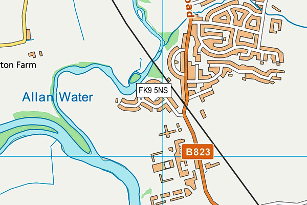 FK9 5NS map - OS VectorMap District (Ordnance Survey)