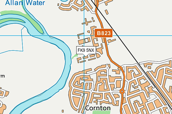 FK9 5NX map - OS VectorMap District (Ordnance Survey)