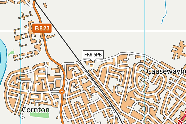 FK9 5PB map - OS VectorMap District (Ordnance Survey)