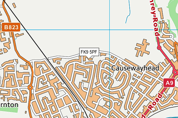 FK9 5PF map - OS VectorMap District (Ordnance Survey)