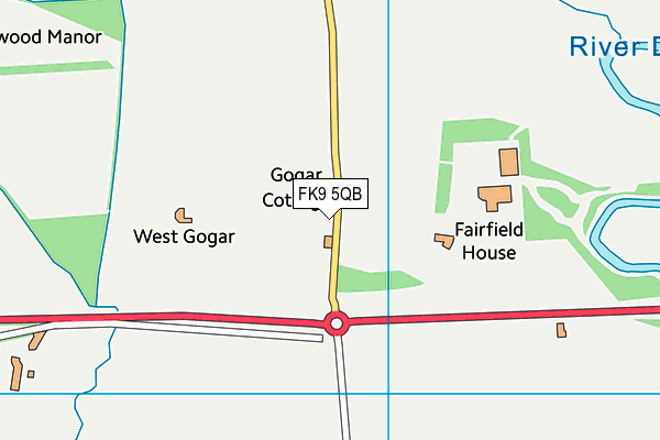 FK9 5QB map - OS VectorMap District (Ordnance Survey)