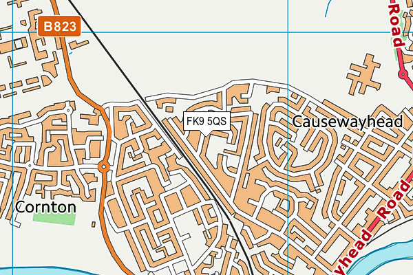 FK9 5QS map - OS VectorMap District (Ordnance Survey)