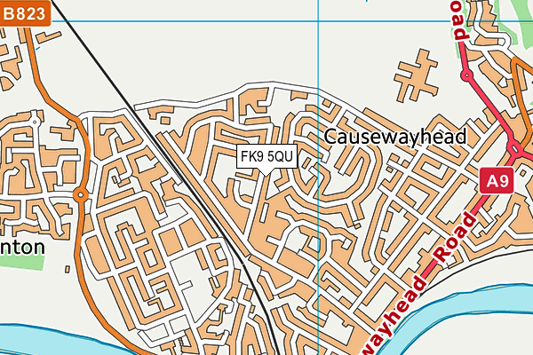 FK9 5QU map - OS VectorMap District (Ordnance Survey)