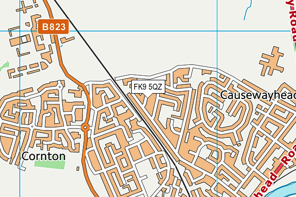FK9 5QZ map - OS VectorMap District (Ordnance Survey)
