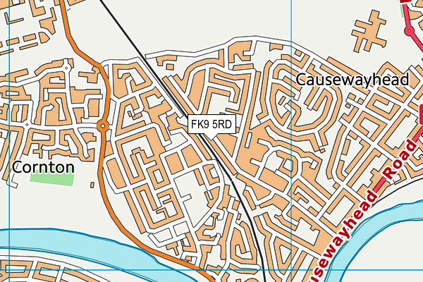 FK9 5RD map - OS VectorMap District (Ordnance Survey)