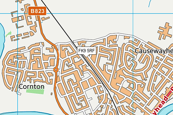 FK9 5RF map - OS VectorMap District (Ordnance Survey)