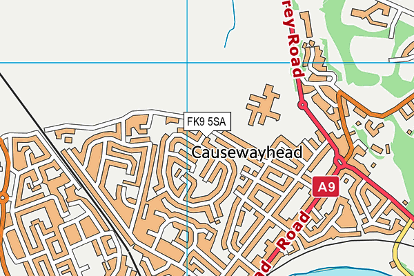 FK9 5SA map - OS VectorMap District (Ordnance Survey)
