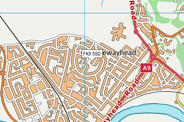 FK9 5SD map - OS VectorMap District (Ordnance Survey)