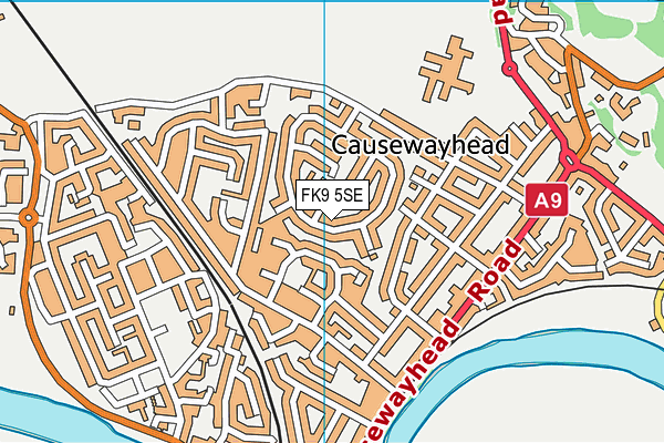 FK9 5SE map - OS VectorMap District (Ordnance Survey)