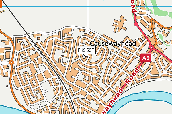 FK9 5SF map - OS VectorMap District (Ordnance Survey)