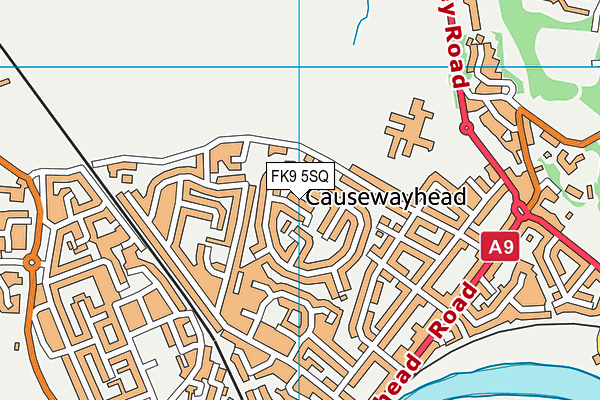 FK9 5SQ map - OS VectorMap District (Ordnance Survey)