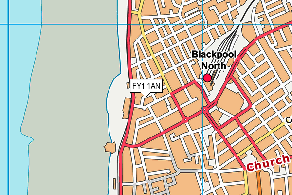 FY1 1AN map - OS VectorMap District (Ordnance Survey)