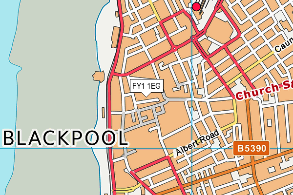 FY1 1EG map - OS VectorMap District (Ordnance Survey)