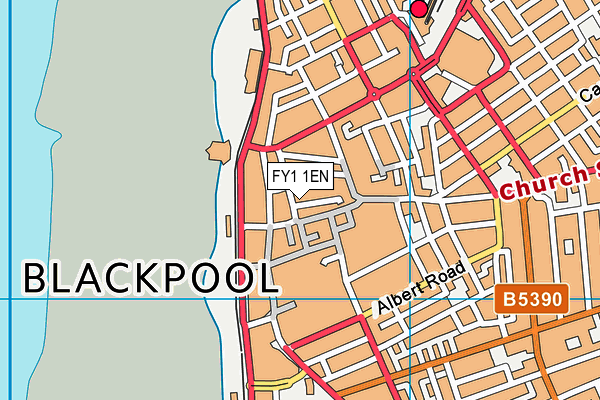 FY1 1EN map - OS VectorMap District (Ordnance Survey)