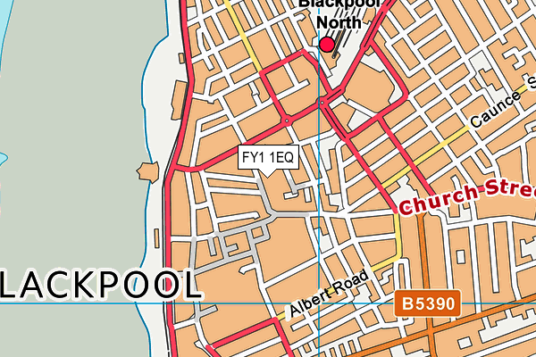 FY1 1EQ map - OS VectorMap District (Ordnance Survey)