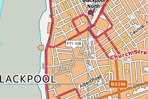 FY1 1GB map - OS VectorMap District (Ordnance Survey)