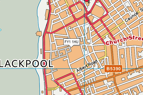 FY1 1HU map - OS VectorMap District (Ordnance Survey)