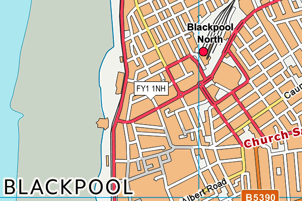 FY1 1NH map - OS VectorMap District (Ordnance Survey)