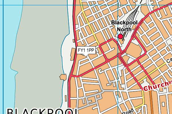 FY1 1PP map - OS VectorMap District (Ordnance Survey)