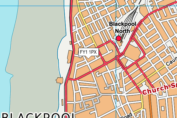 FY1 1PX map - OS VectorMap District (Ordnance Survey)