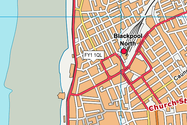FY1 1QL map - OS VectorMap District (Ordnance Survey)