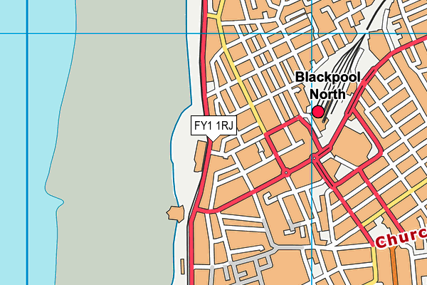 FY1 1RJ map - OS VectorMap District (Ordnance Survey)